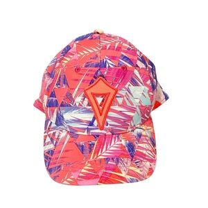 Ivivva Lululemon Adjustable Back‎ Cap Hat Pink Printed Tennis Sports XS/Small
